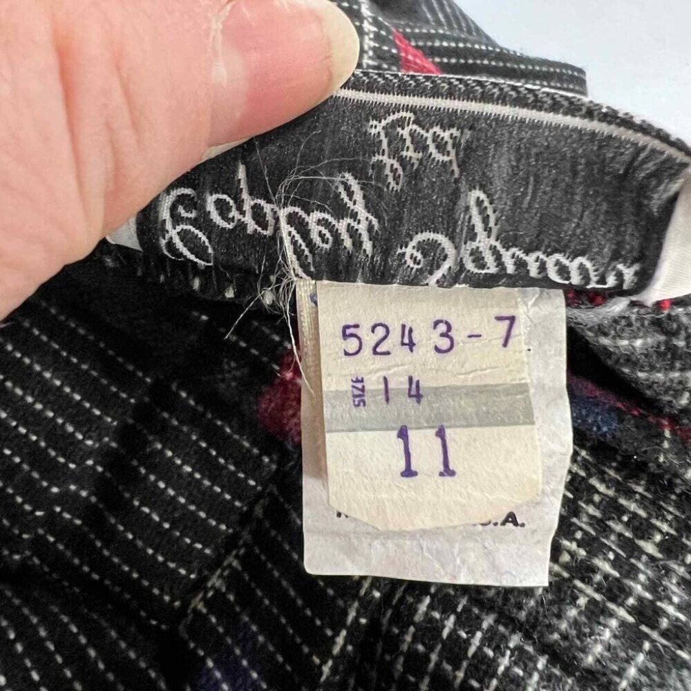 Vintage Copley Square LTD. Womens Button MDN 10 VTG 14 Tartan Plaid Wool Skirt - Picture 7 of 10